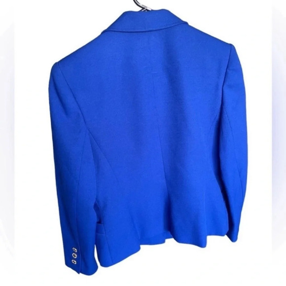 EMILY Royal Blue Attire Career Formal Office Blazer Size 4P - Picture 3 of 11